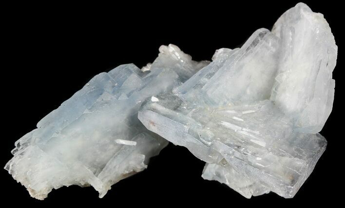 Tabular, Blue Barite Crystal Cluster - Spain #55300